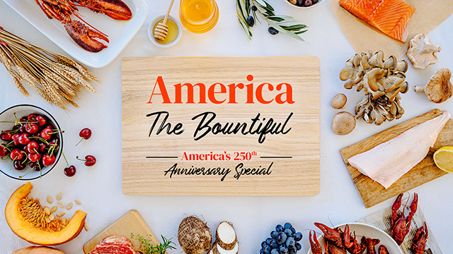 Check for America the Bountiful: America's 250th Anniversary Special airing on a public television station near you!